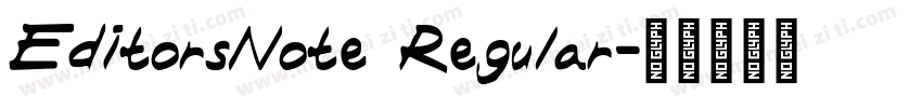 EditorsNote Regular字体转换